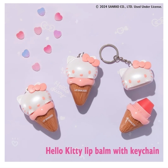 Lip Smacker® Hello Kitty 50th Anniversary Sherbert Lip Balm Keychain - Picture 7 of 14
